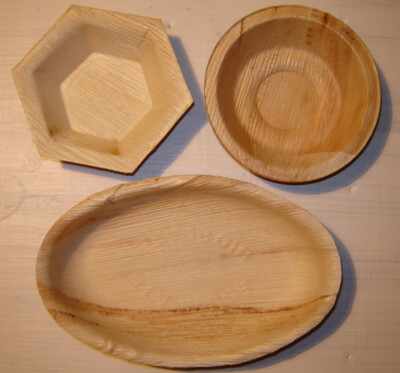 areca plates - plates made from plam leaves - one use product