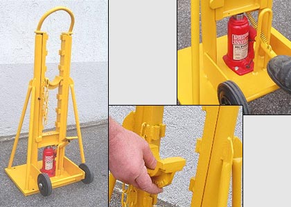 Hydraulic  Cable jacks, cable stands, cable drum jacks