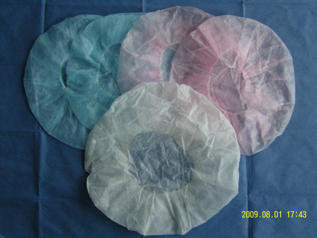 Non-woven bouffant cap