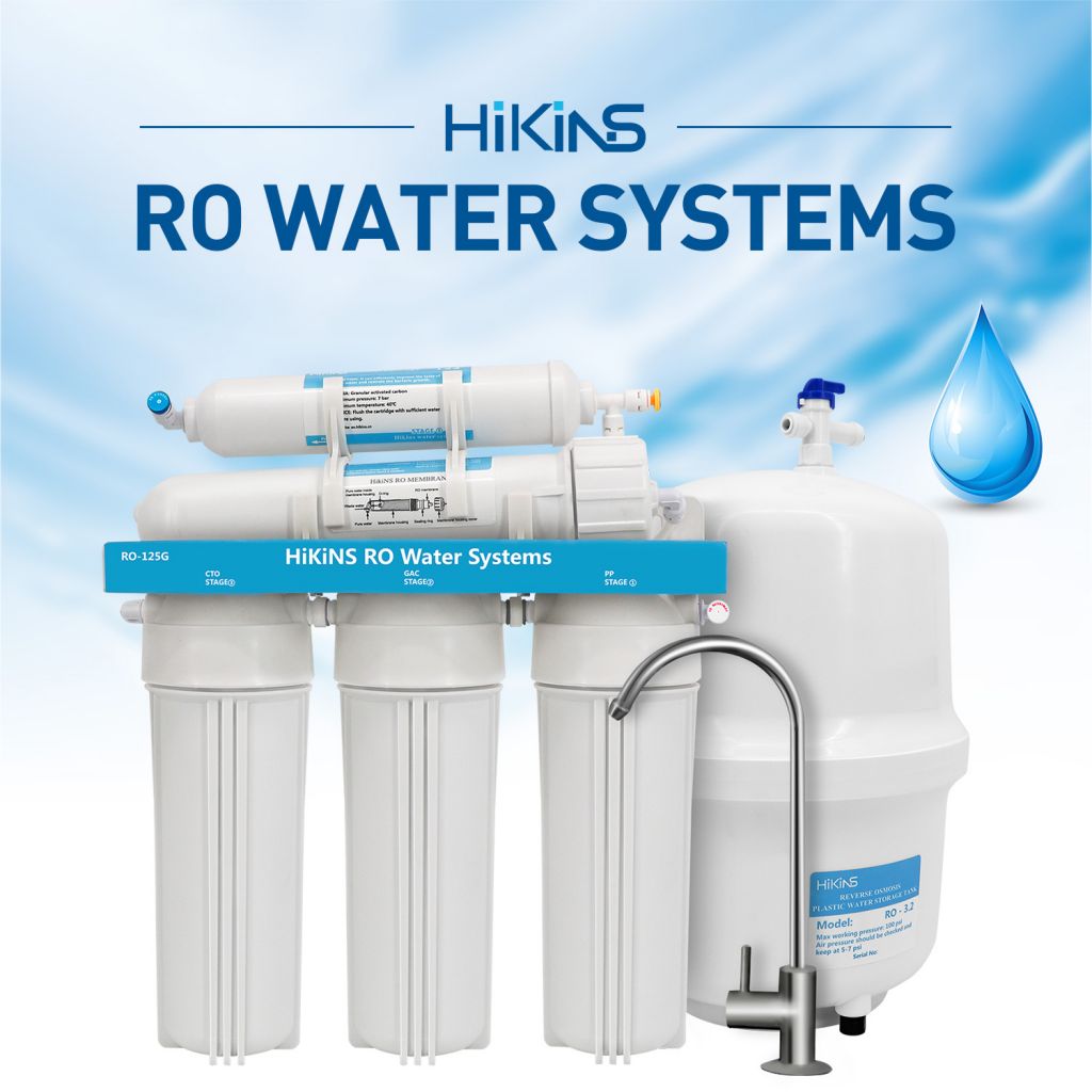 Hikins 200g RO (reverse osmosis) Water Treatment Purification System with No Tank