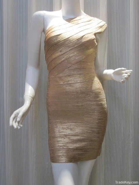 Oil Printed Bandage Dresses (HL)