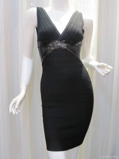 Black Beaded Dress