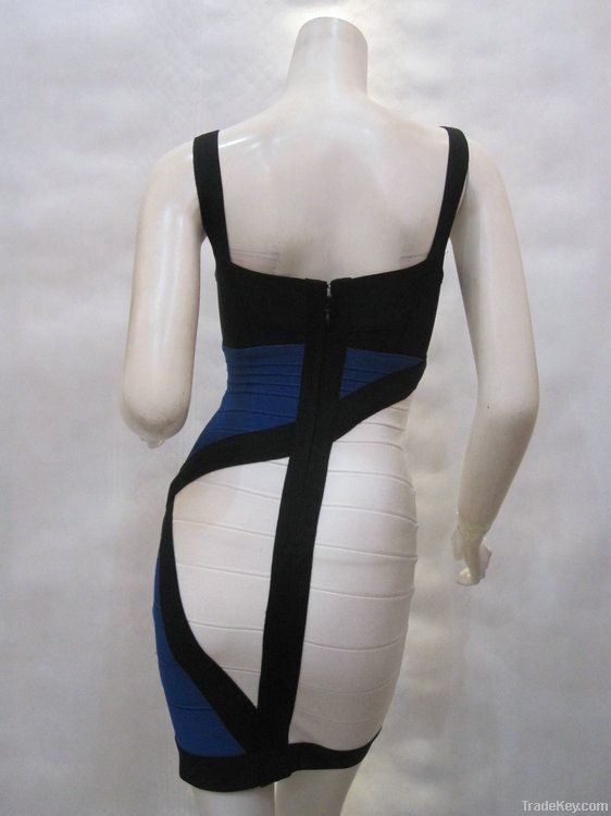 HL Resort 2013 Collection Color blocked Bandage Dress Party Dress