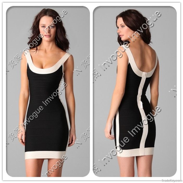 HL Elegant slim Black Cocktail Dresses[HL061]