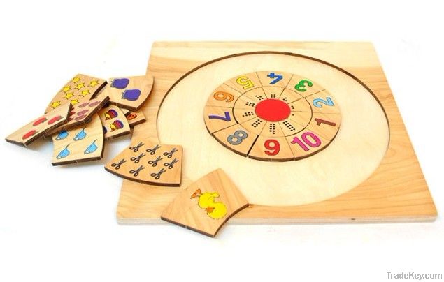 early learning puzzle - numeral puzzle