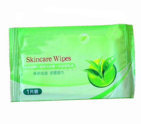 single wet face wipes