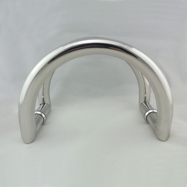 Stainless steel C shape double side door pull handle