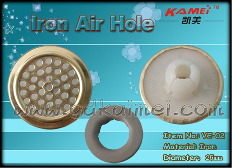 Iron air hole