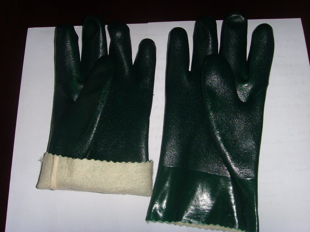 pvc double dipped glove