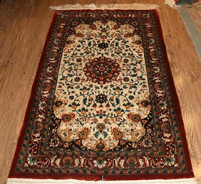artifical  silk carpet, persian handknotted silk rug, oriental rugs