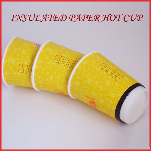 Disposable 12oz Paper coffee cup with logo printed