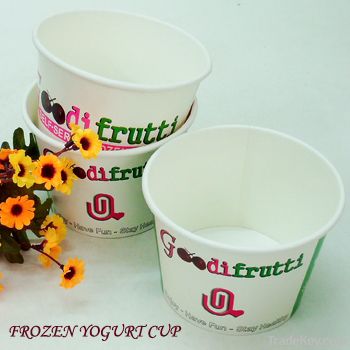Frozen Yogurt paper cup 16oz with logo printed