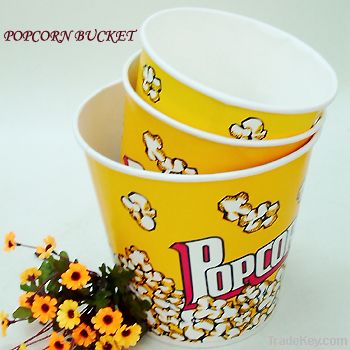 Hot sale 180oz popcorn bucket with logo printed
