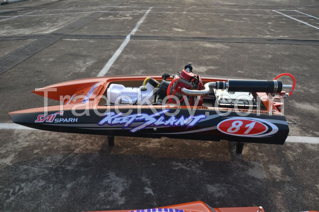 44â€˜â€™ in, High Speed Racing 26cc Gas RC Boat With Original Radio