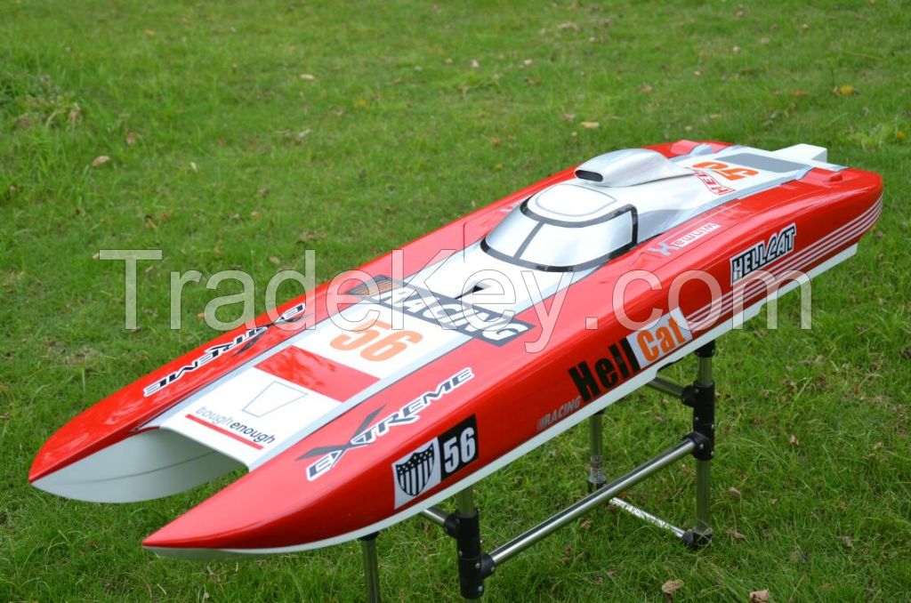 30cc G30e Hell Cat Rc Racing Speed Gasoline Boat Model With Welbro Carbutor