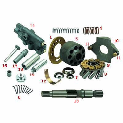 Spare parts for hydraulic pump
