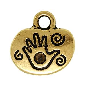 charms pedant, sterling silver with 14K gold plated