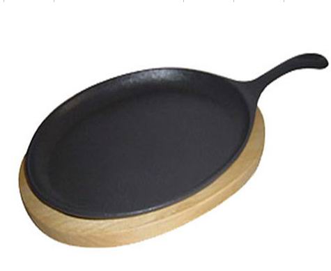 enamel cast iron frypan