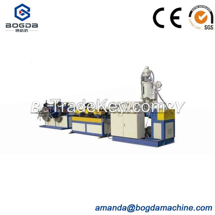 Newly HDPE single wall corrugated pipe making machine for electric cable wire