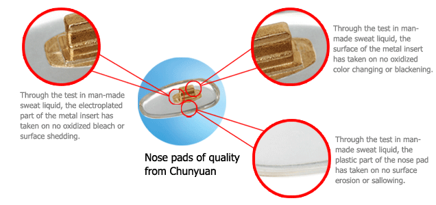 Nose pads-eyewear parts