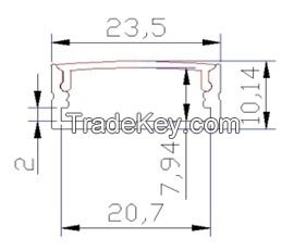 led aluminum strip/profile ( FTD-2002)