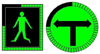 LED Traffic Single Lights