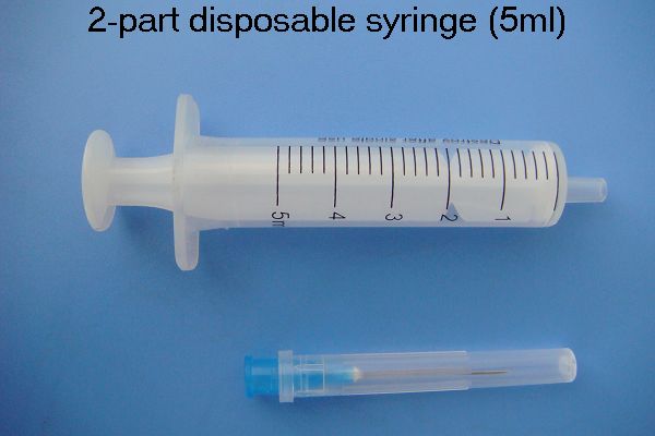 5ML 2-PARTdisposable syringe