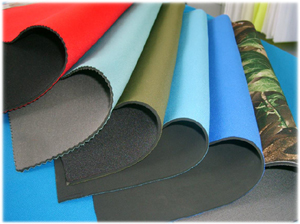 Neoprene rubber sheets with nylon fabric