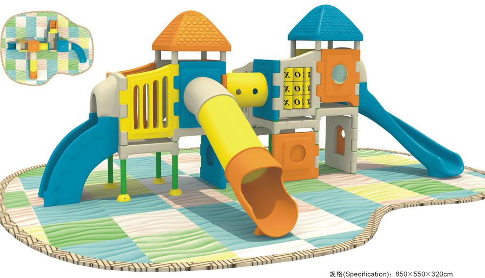 Children combined slide of outdoor playground equipment