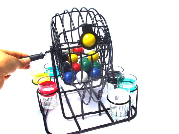 Drinking Bingo Set with 6 Glass Shots for drinking game