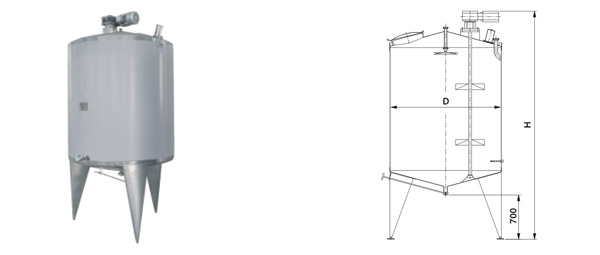 DVP series single mixing tank