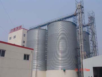 Steel silos for soy bean storage
