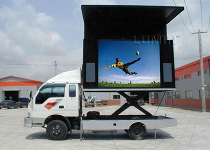 outdoor mobiel advertising LED display board