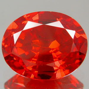 cubic zirconia red color oval shape