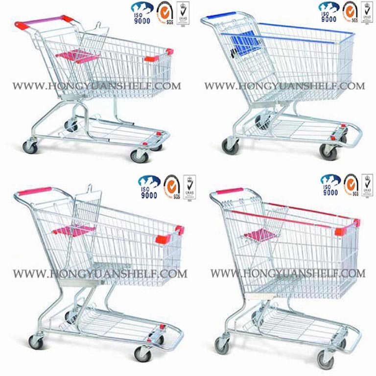 SuZhou HongYuan American Style shopping cart , shopping trolley