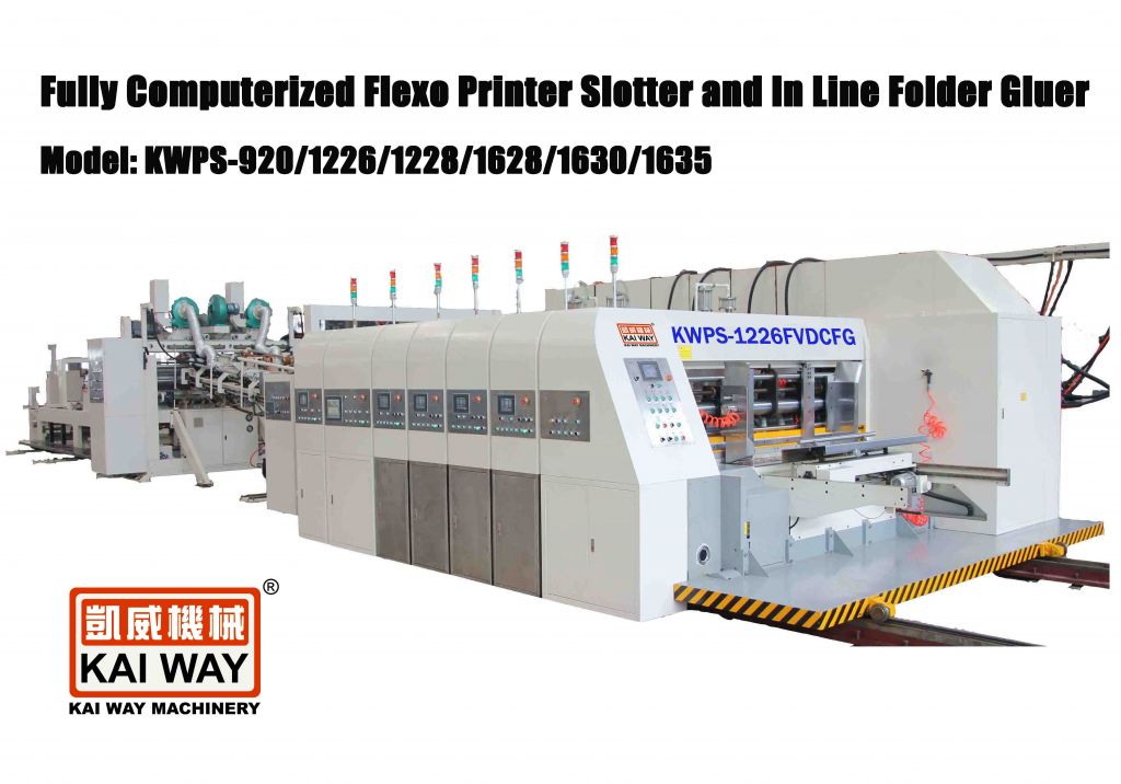 Fully Computerized Flexo Printer Slotter and In Line Folder Gluer