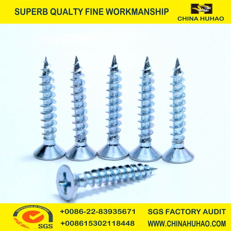 China Supplier of Zinc Plate Chiboard Screw