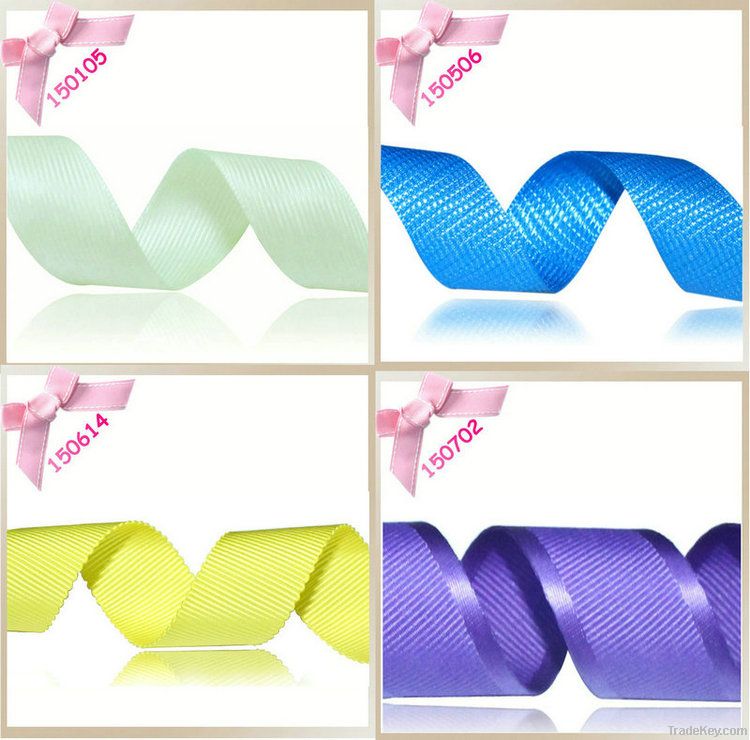 Eco-friendly Polyester Shinny Twill/ Grosgrain/ Plain Ribbon