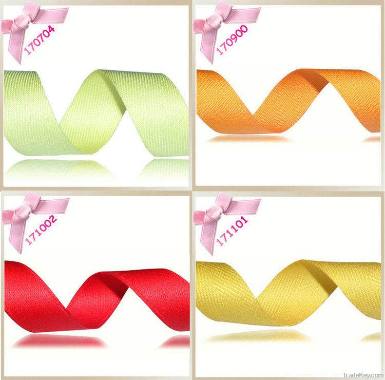 Eco-friendly Polyester- cotton Twill/ Plain/satin/ Herringbone Ribbon