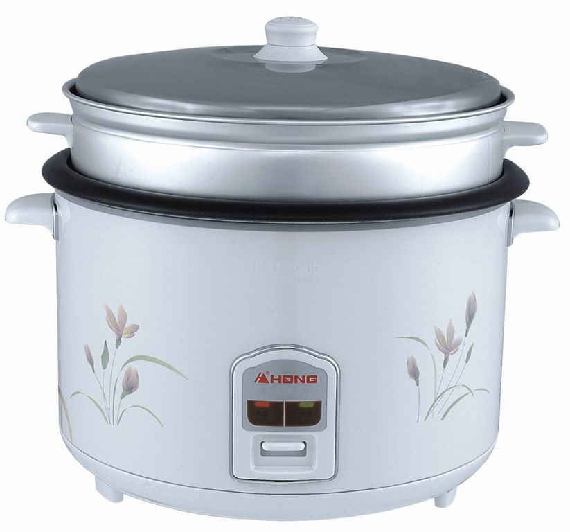 Cylinder Rice Cooker with Steamer