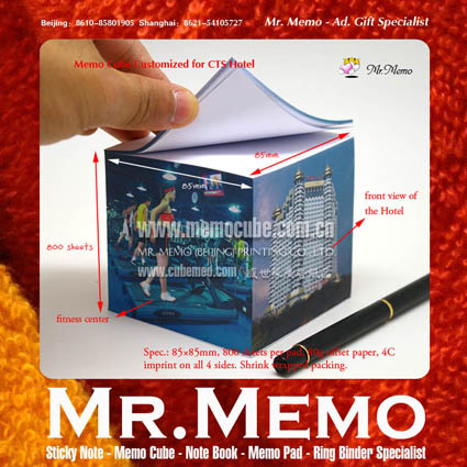 Memo Cube Customized for CTS Hotel
