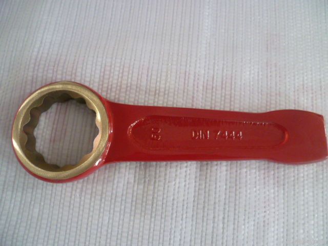DIN7444 striking box wrench , slogging ring spanner , hand tools