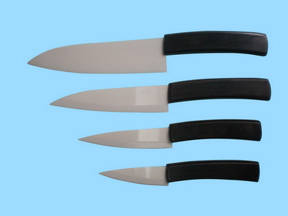ceramic knives with ebony wooden handle