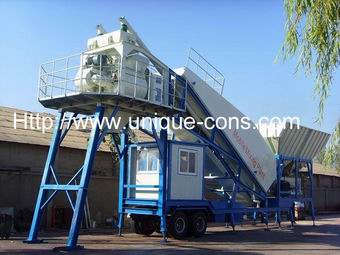 portable concrete mixing plant