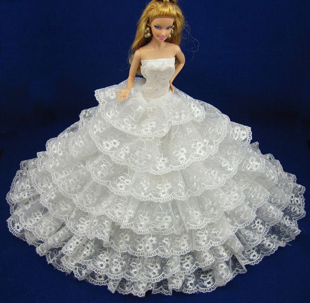 Barbie doll wedding dress clothes