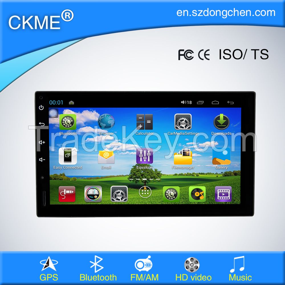 7" full touch screen android 4.4.4 car radio vedio for universal 