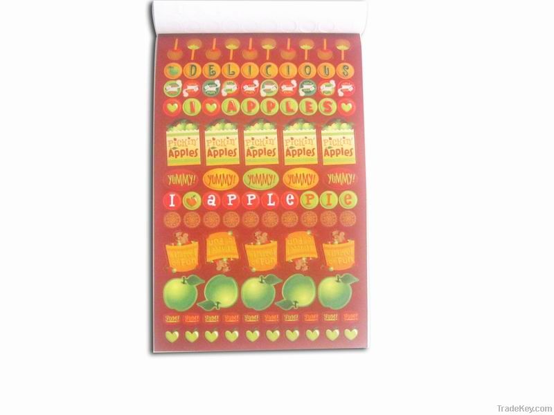 Carton children's sticker book with eco-friendly material