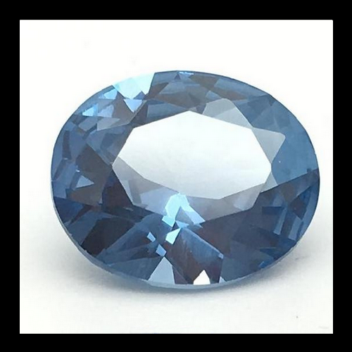 Wuzhou Factory Wholesale Loose Aquamarine Blue Spinel #107 Oval Cut Synthetic Spinel Gemstone 