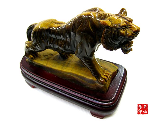 tigereye stone  carving tiger carvig nature stone carving hand craft gift