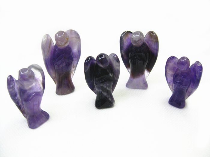 gem stone  carving angle carvig crystal/amethyst/rose quartz/opal galss hand craft gift